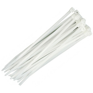 OPASKA KABLOWA BIAŁA   200mm x 4,8 100szt